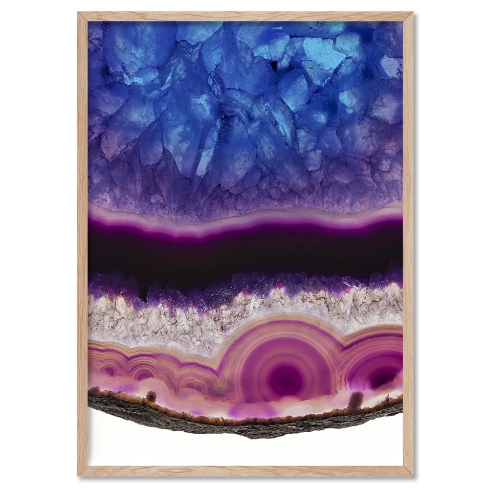 Agate Slice Geode Multicolour - Art Print
