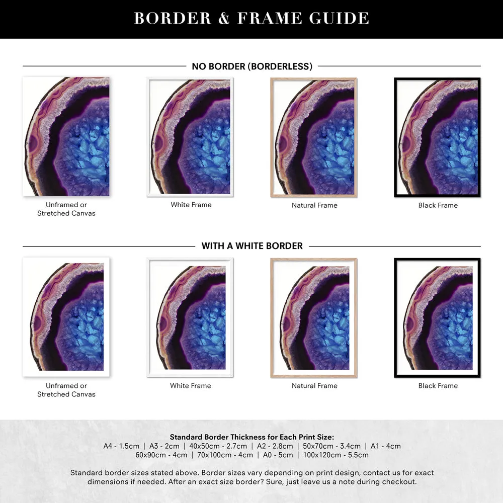 Agate Slice Geode Multicolour I - Art Print