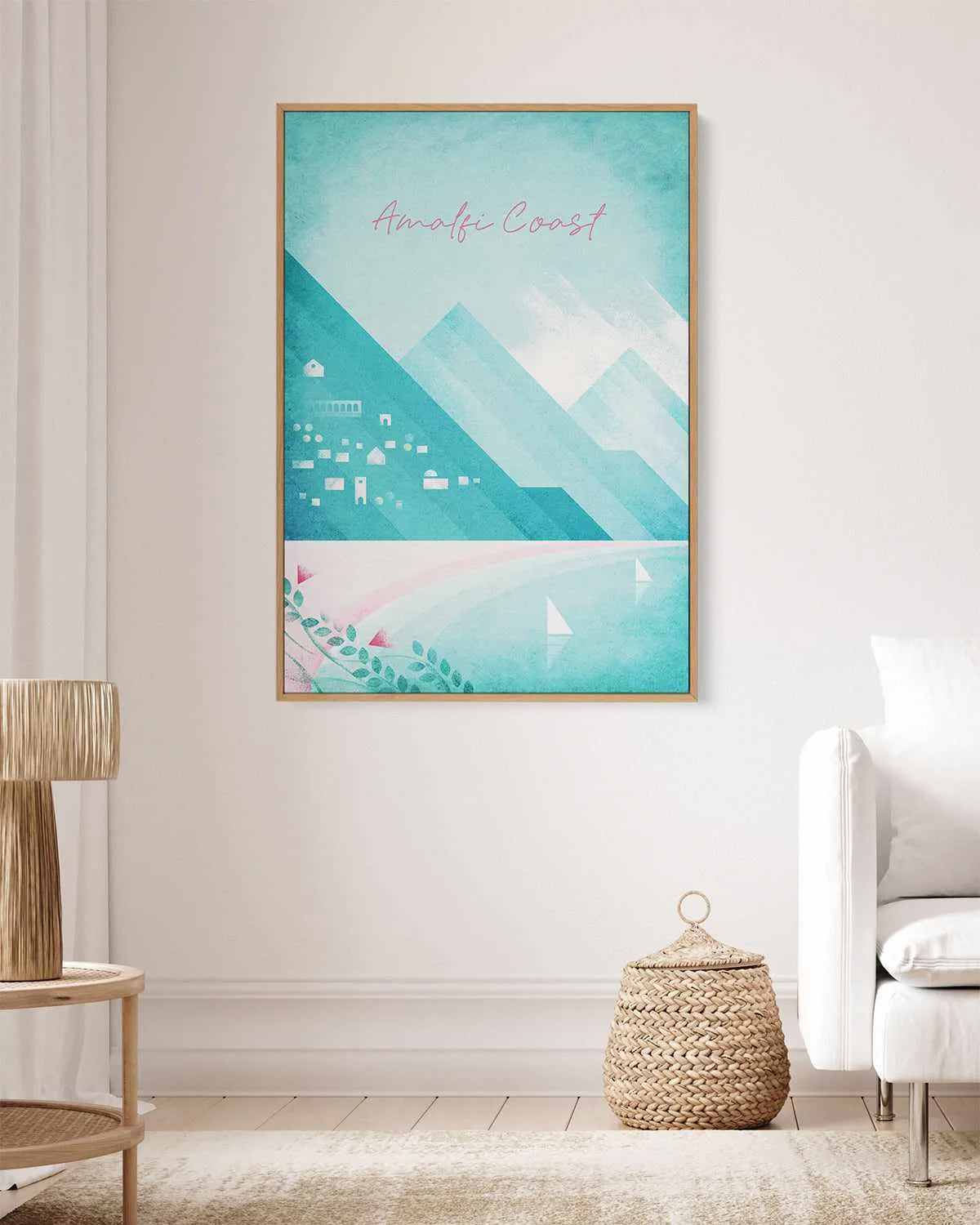 Amalfi Coast by Henry Rivers | Framed Canvas Art Print