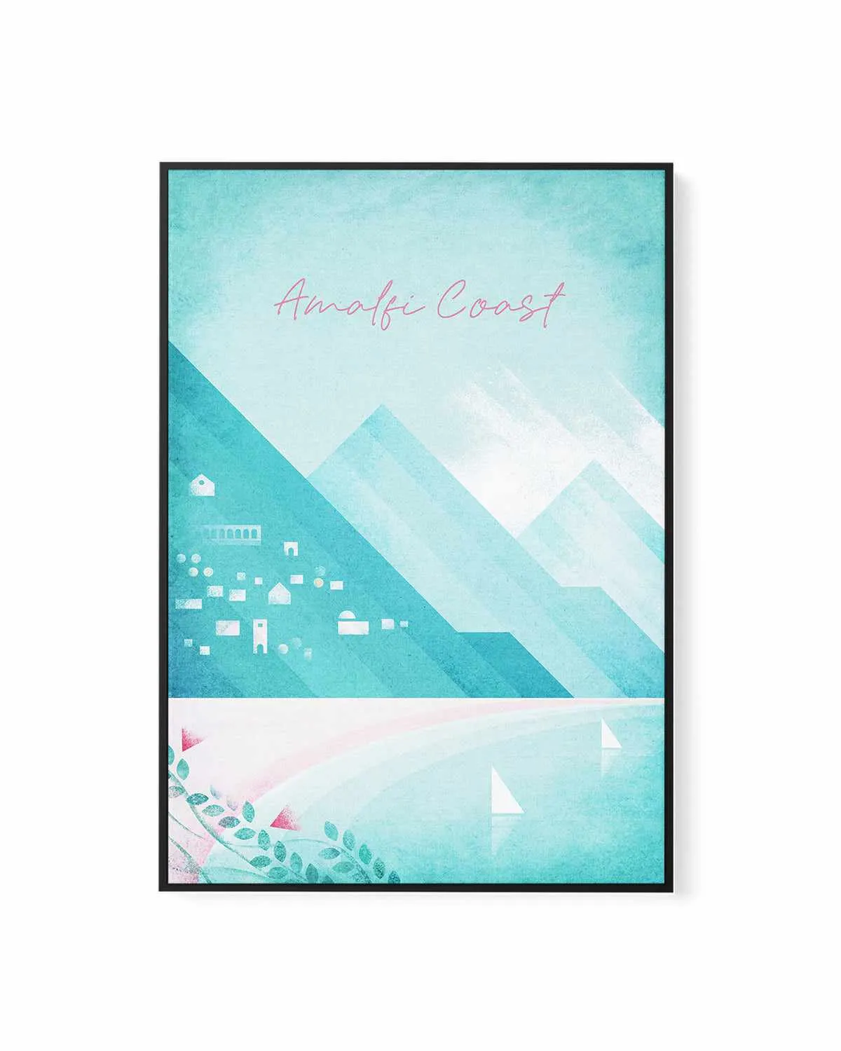 Amalfi Coast by Henry Rivers | Framed Canvas Art Print