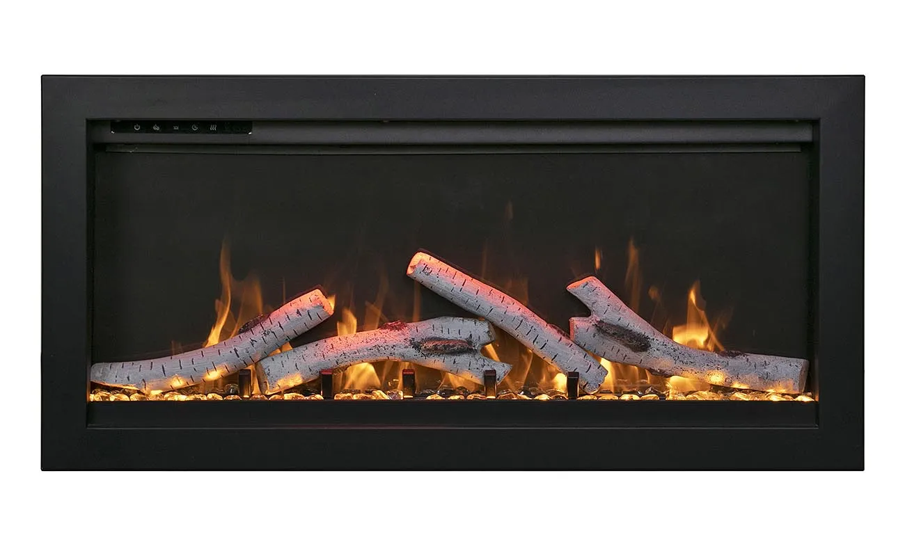 Amantii 74” Symmetry Bespoke Electric Fireplace WiFi Compatible