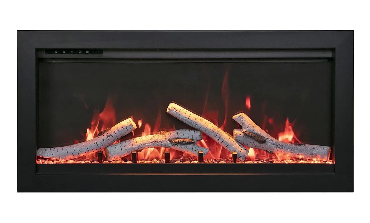 Amantii 74” Symmetry Bespoke Electric Fireplace WiFi Compatible