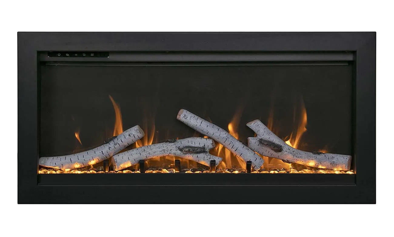 Amantii 74” Symmetry Bespoke Electric Fireplace WiFi Compatible