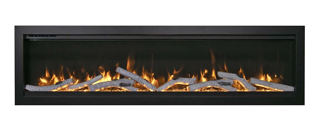 Amantii 74” Symmetry Bespoke Electric Fireplace WiFi Compatible