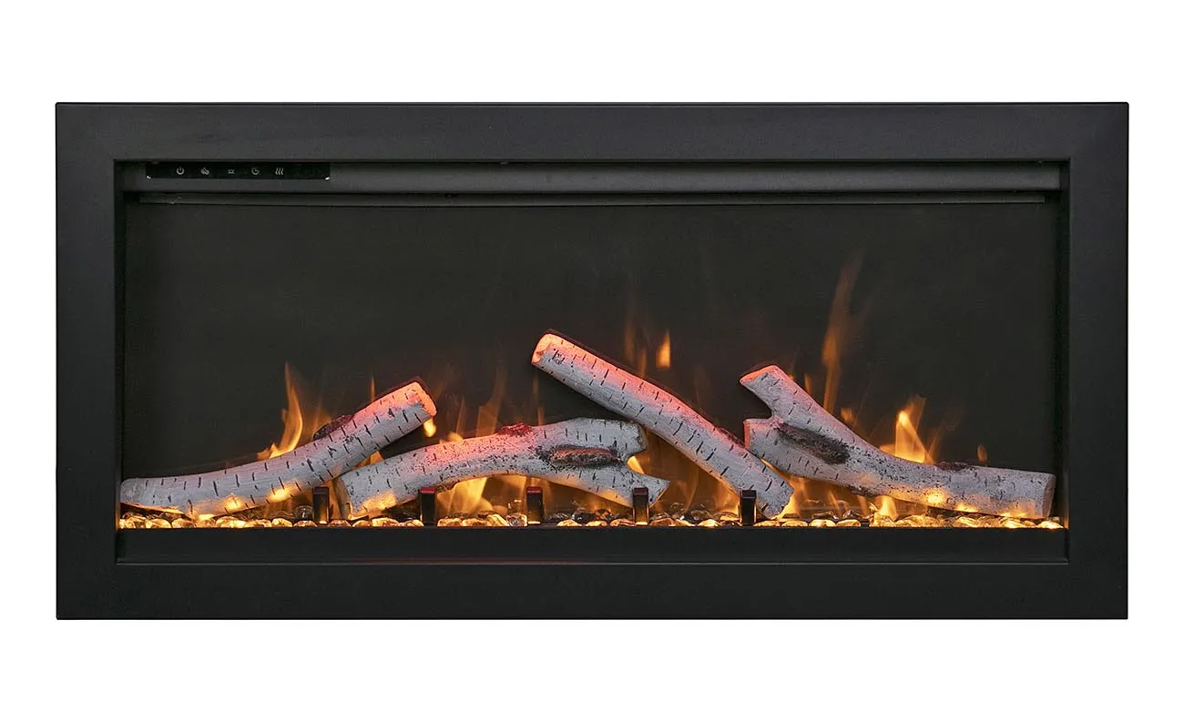 Amantii 74” Symmetry Bespoke Electric Fireplace WiFi Compatible