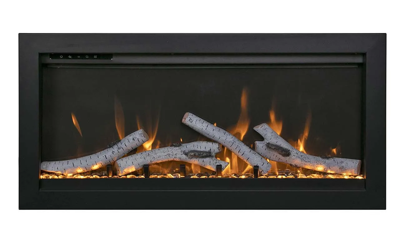 Amantii 74” Symmetry Bespoke Electric Fireplace WiFi Compatible
