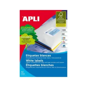 Apli labels a4 64x34mm round 100 sheets
