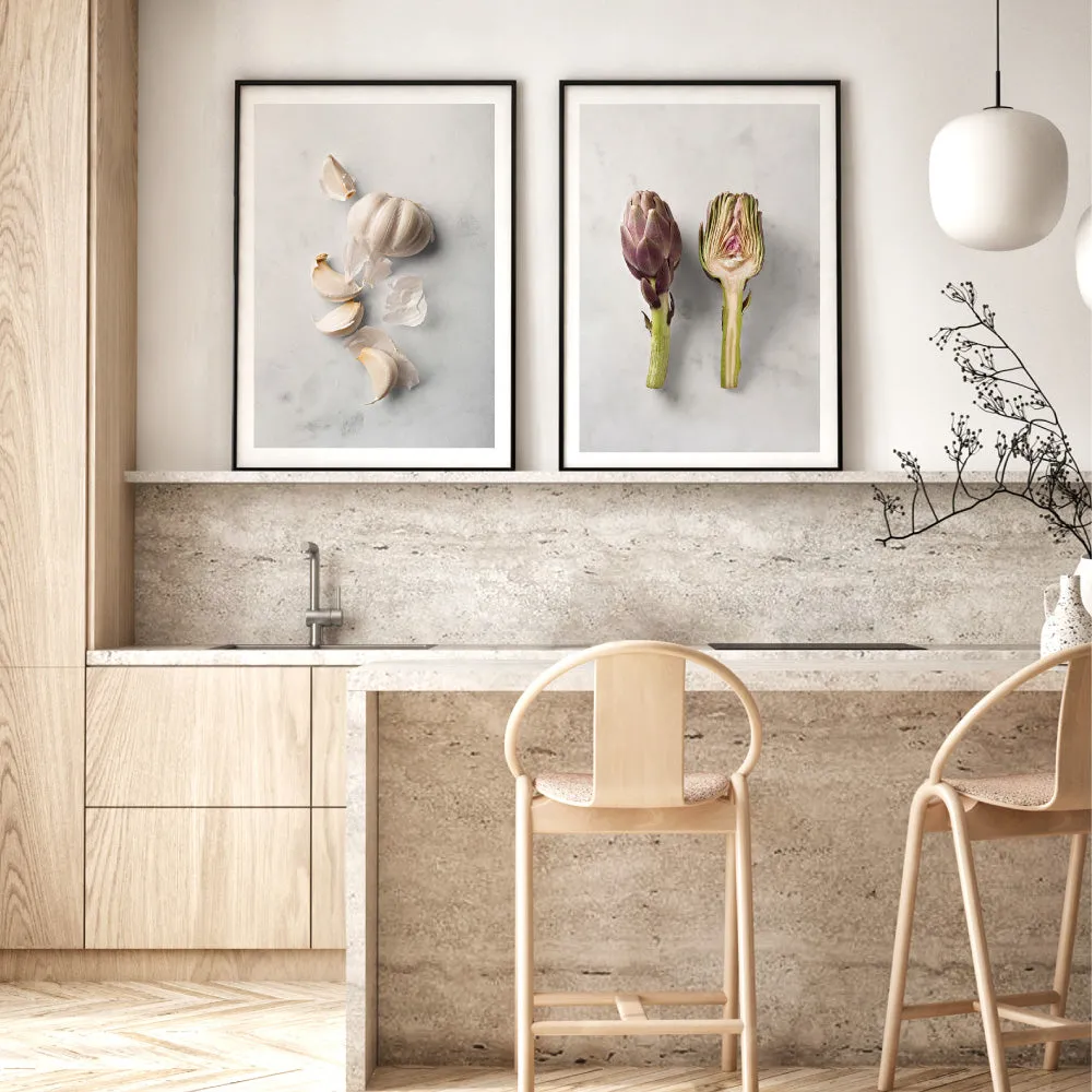 Artichoke on Stone - Art Print