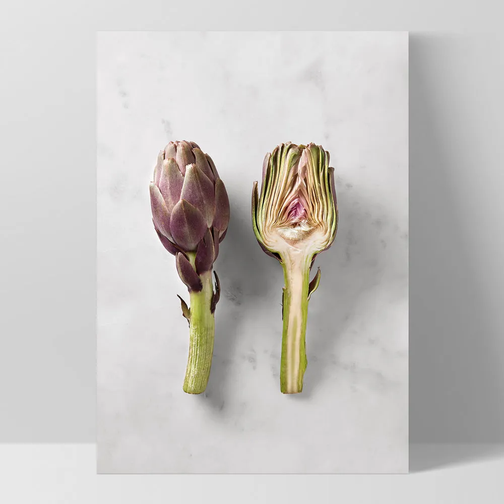 Artichoke on Stone - Art Print
