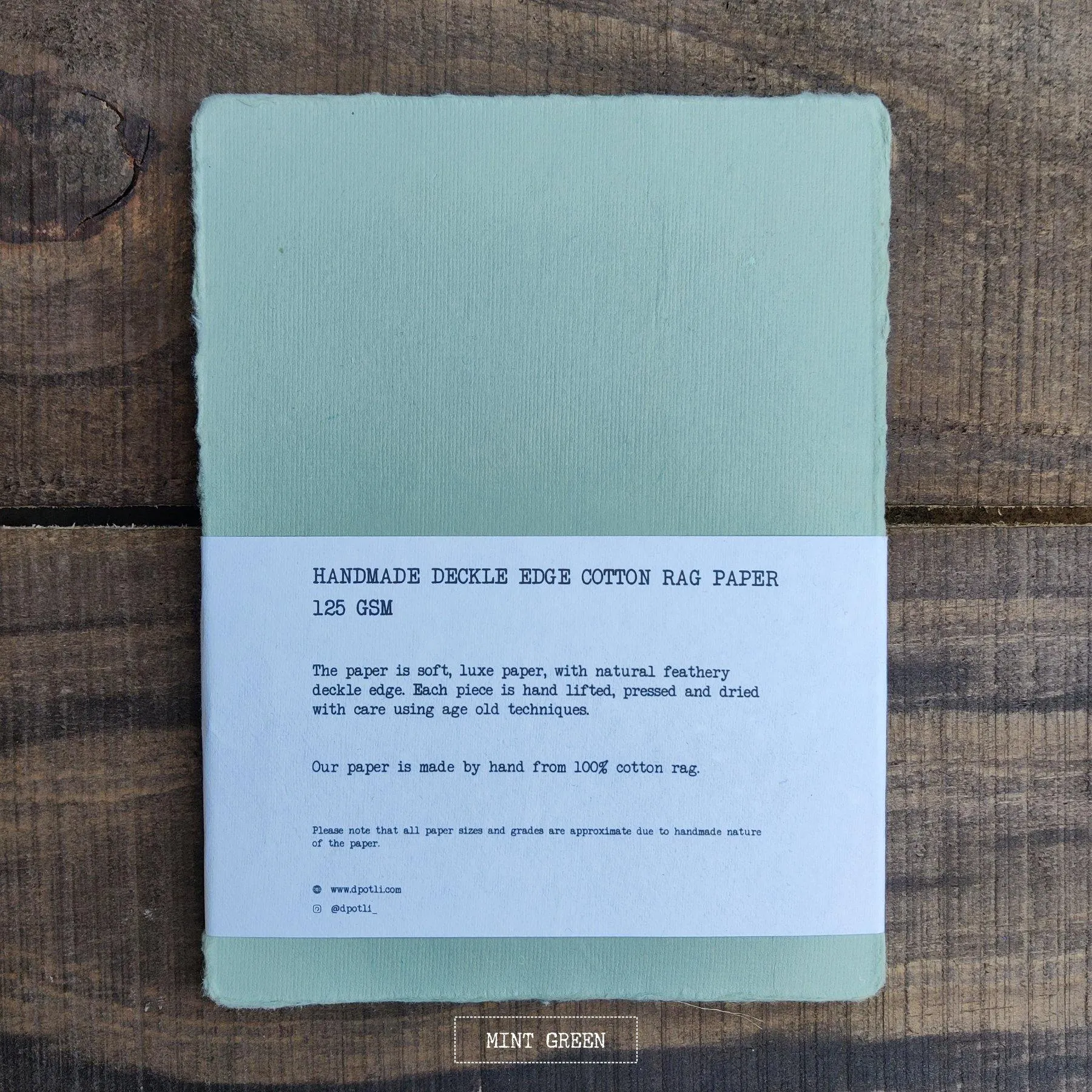 Assorted Deckle Edge Handmade Paper- A5
