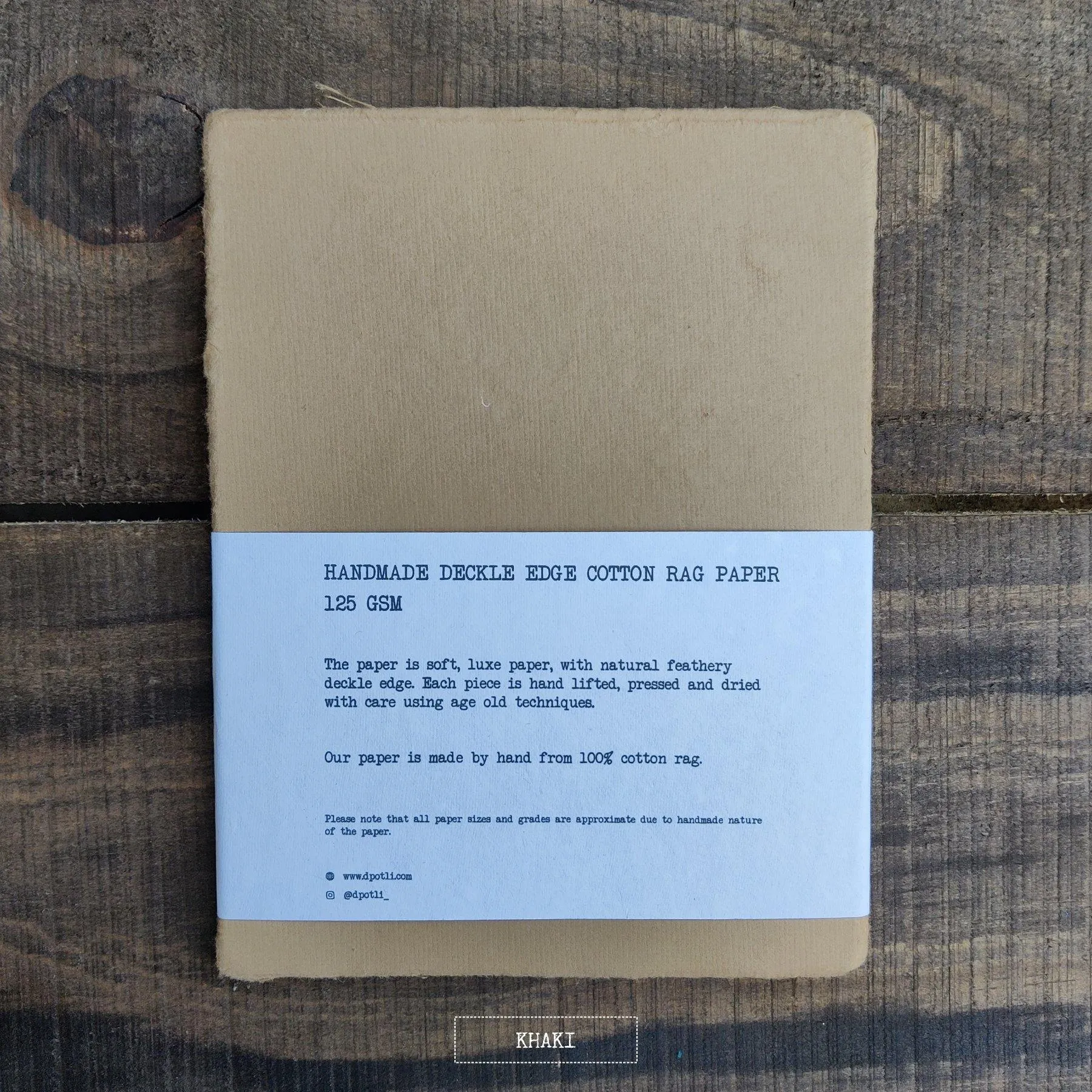 Assorted Deckle Edge Handmade Paper- A5