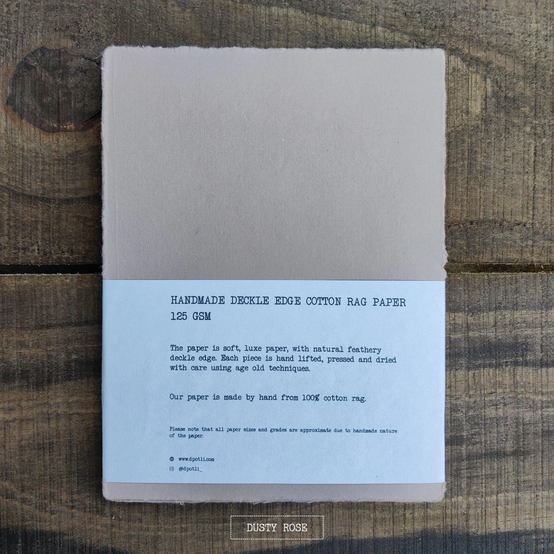 Assorted Deckle Edge Handmade Paper- A5
