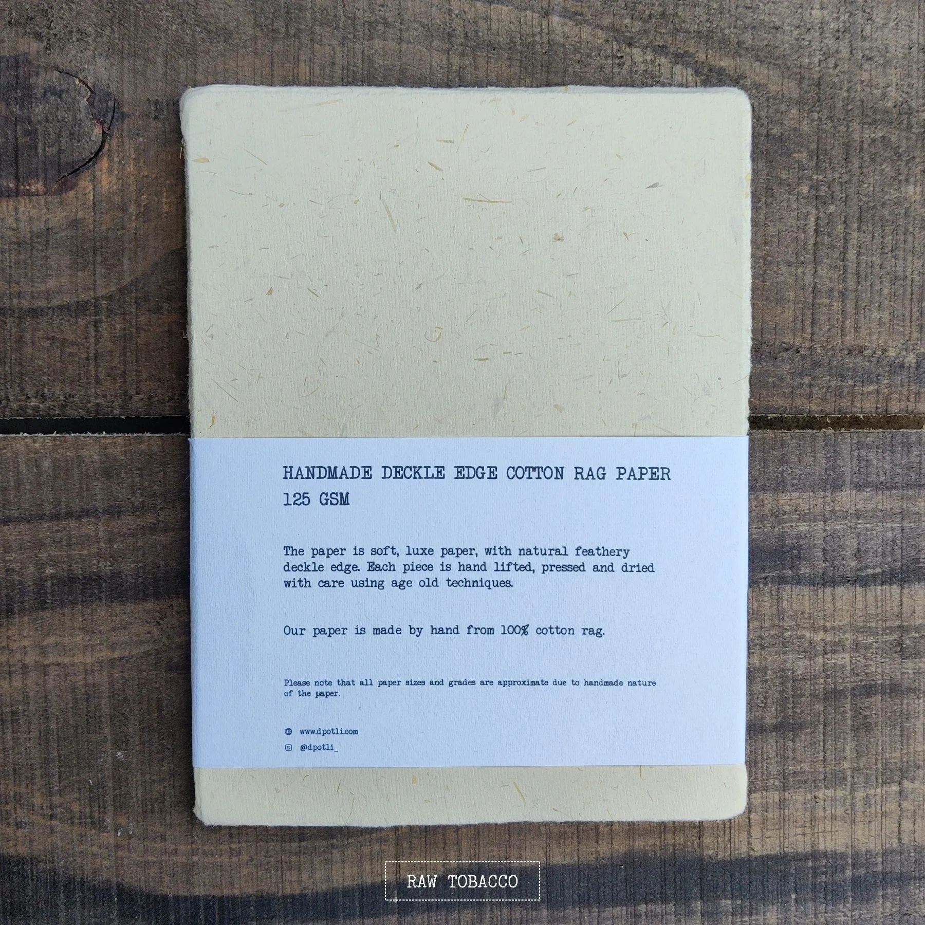 Assorted Deckle Edge Handmade Paper- A5
