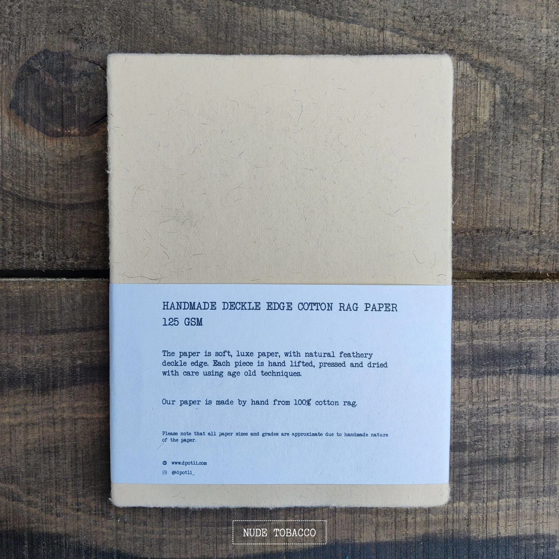 Assorted Deckle Edge Handmade Paper- A5