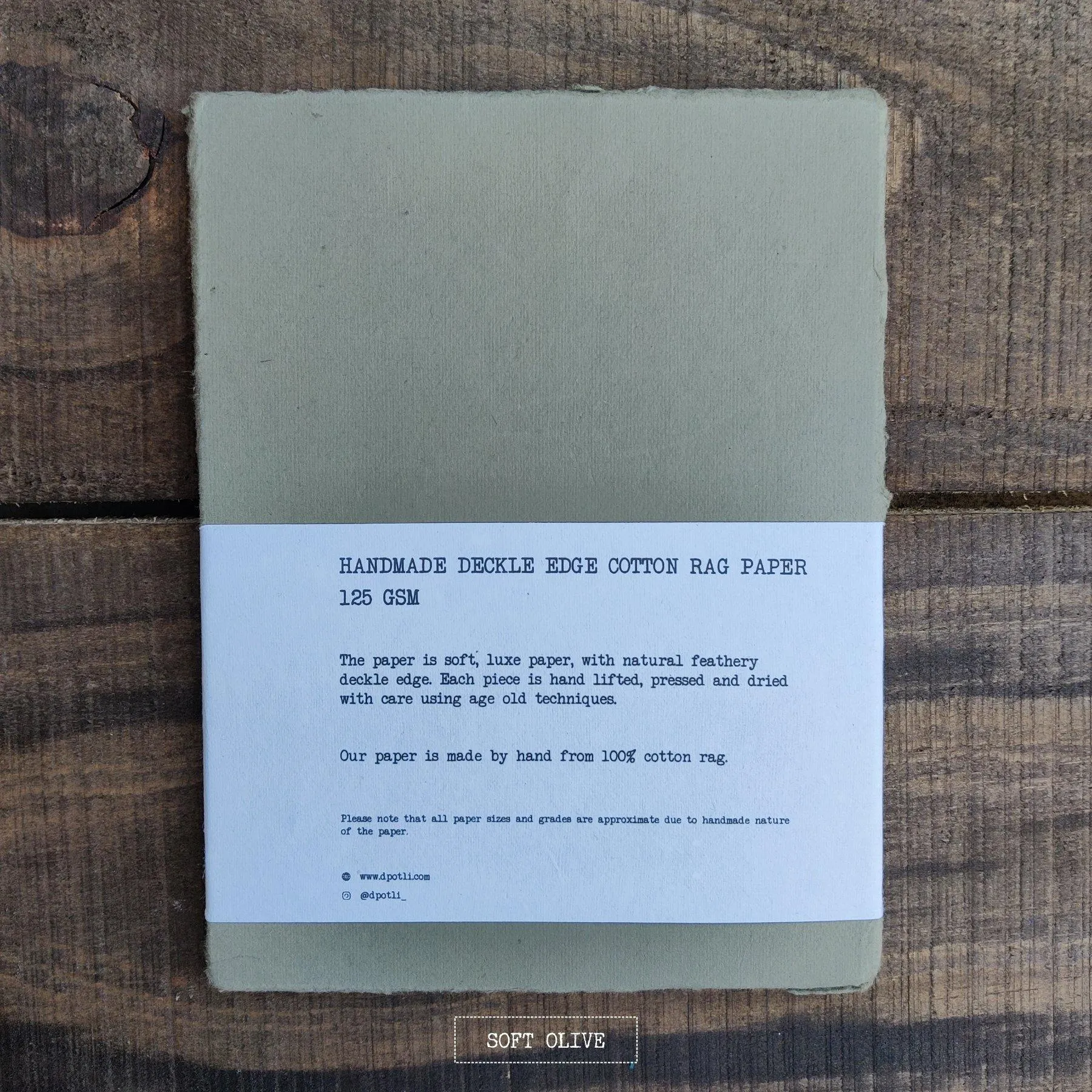 Assorted Deckle Edge Handmade Paper- A5
