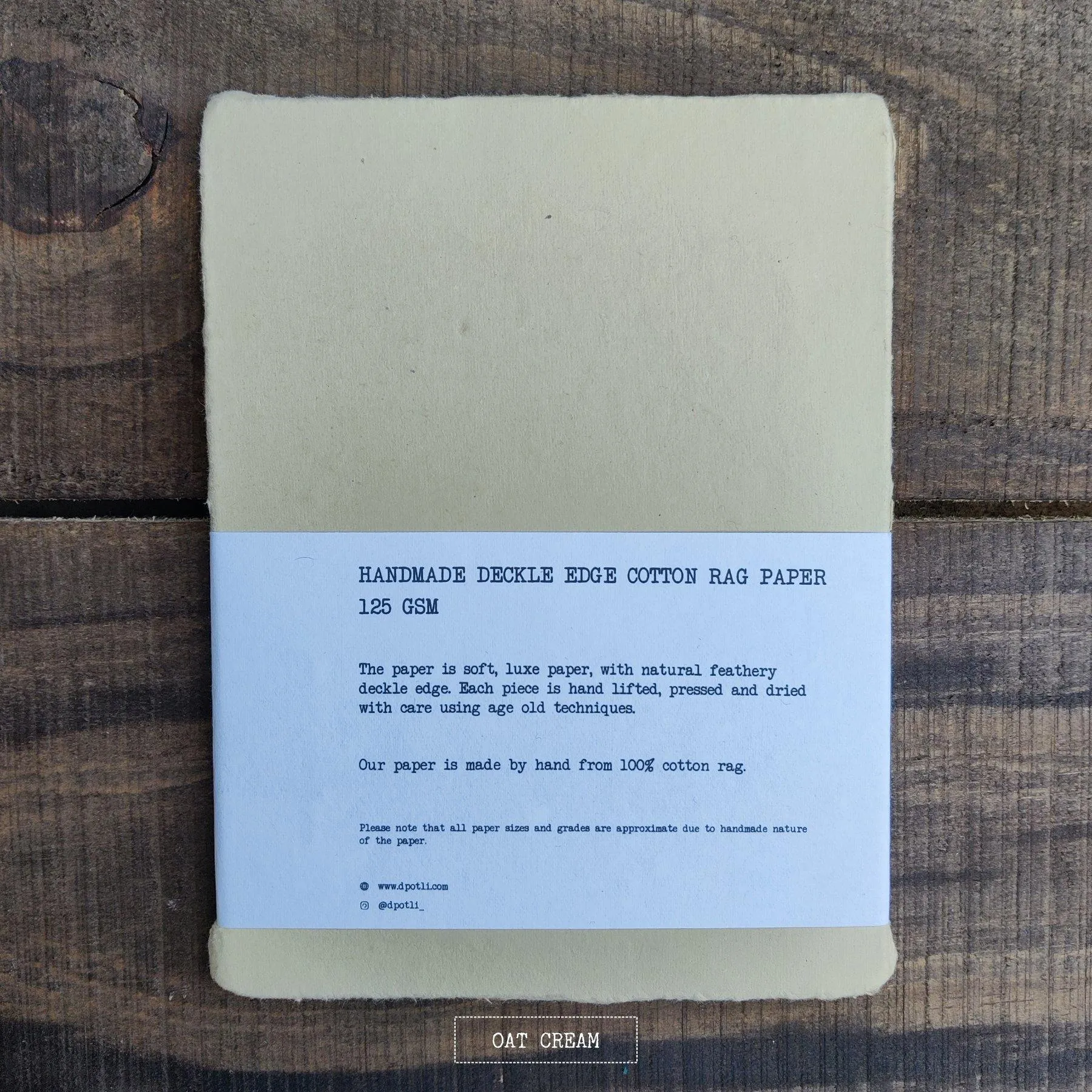 Assorted Deckle Edge Handmade Paper- A5