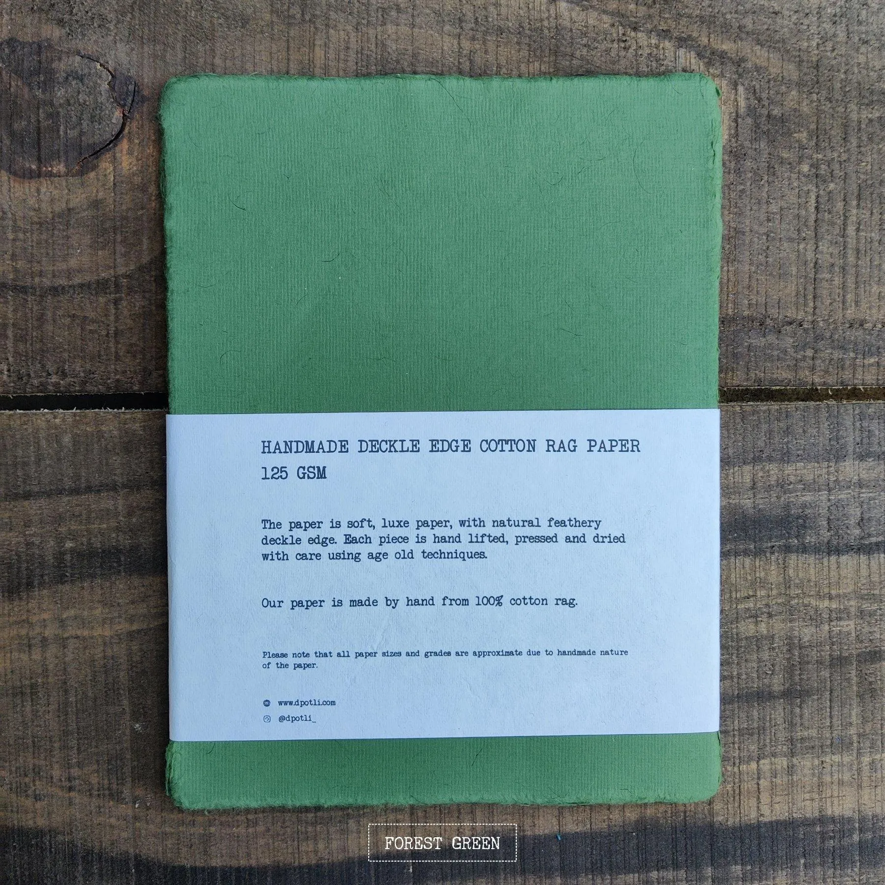 Assorted Deckle Edge Handmade Paper- A5