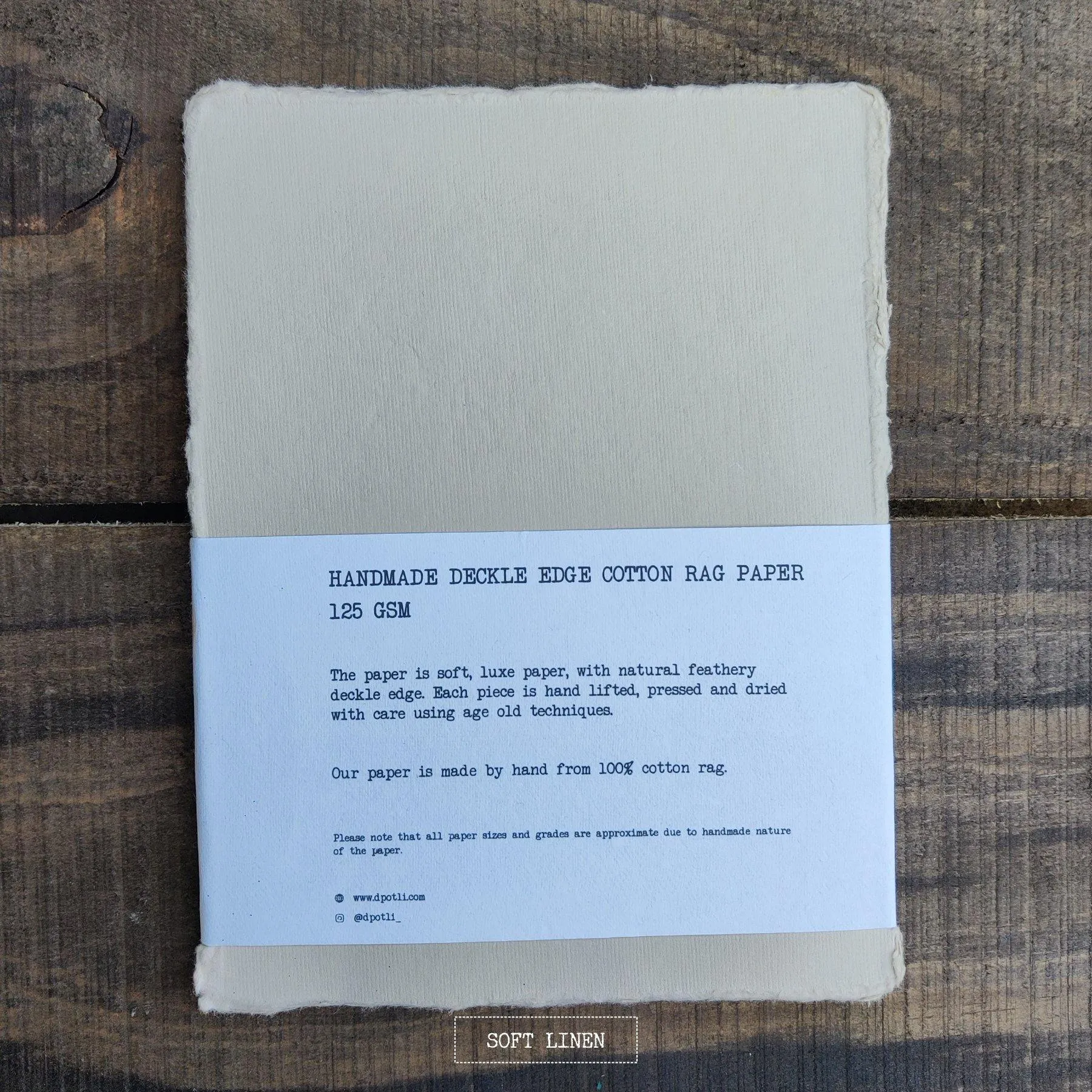 Assorted Deckle Edge Handmade Paper- A5