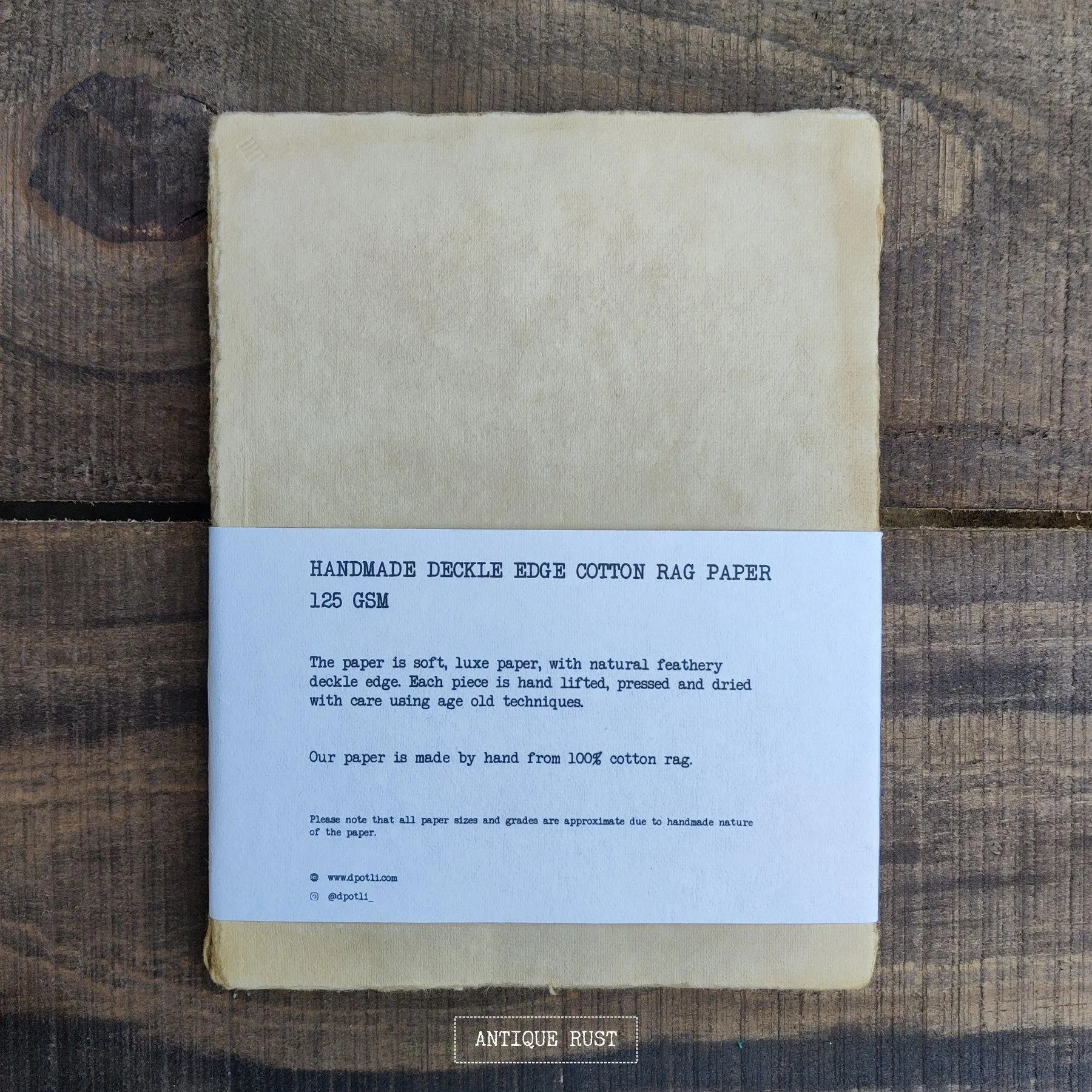 Assorted Deckle Edge Handmade Paper- A5