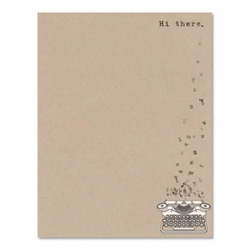 Astrodesigns Pre-Printed Paper, 24 lb, 8.5 x 11, Hi There, 75/Pack (91277)