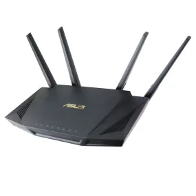 ASUS - Wireless-AX Dual-Band Wi-Fi Router - Black