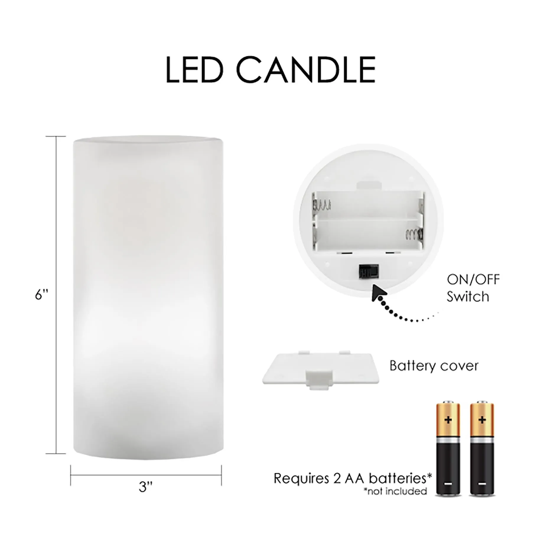 Audubon Anna's Hummingbird 6" LED Real Wax Candle with Remote