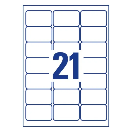 Avery Address Labels 63.5 x 38.1 mm - (J8160-10)