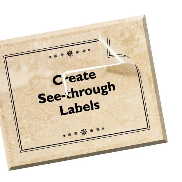 Avery Labels Clear Gloss Letter-Size 10 Sheets