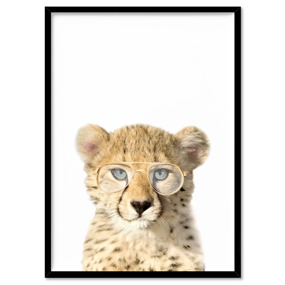 Baby Cheetah Cub with Sunnies - Art Print