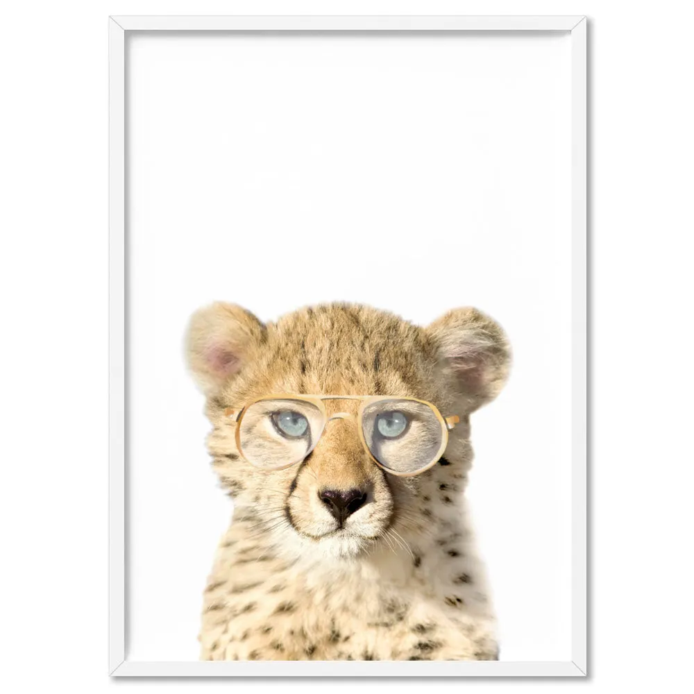 Baby Cheetah Cub with Sunnies - Art Print