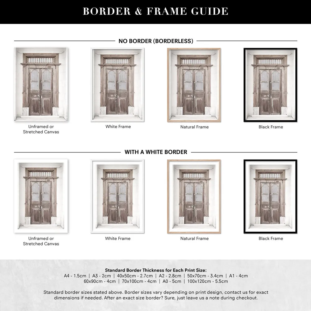 Balinese Carved Wooden Doorway - Art Print