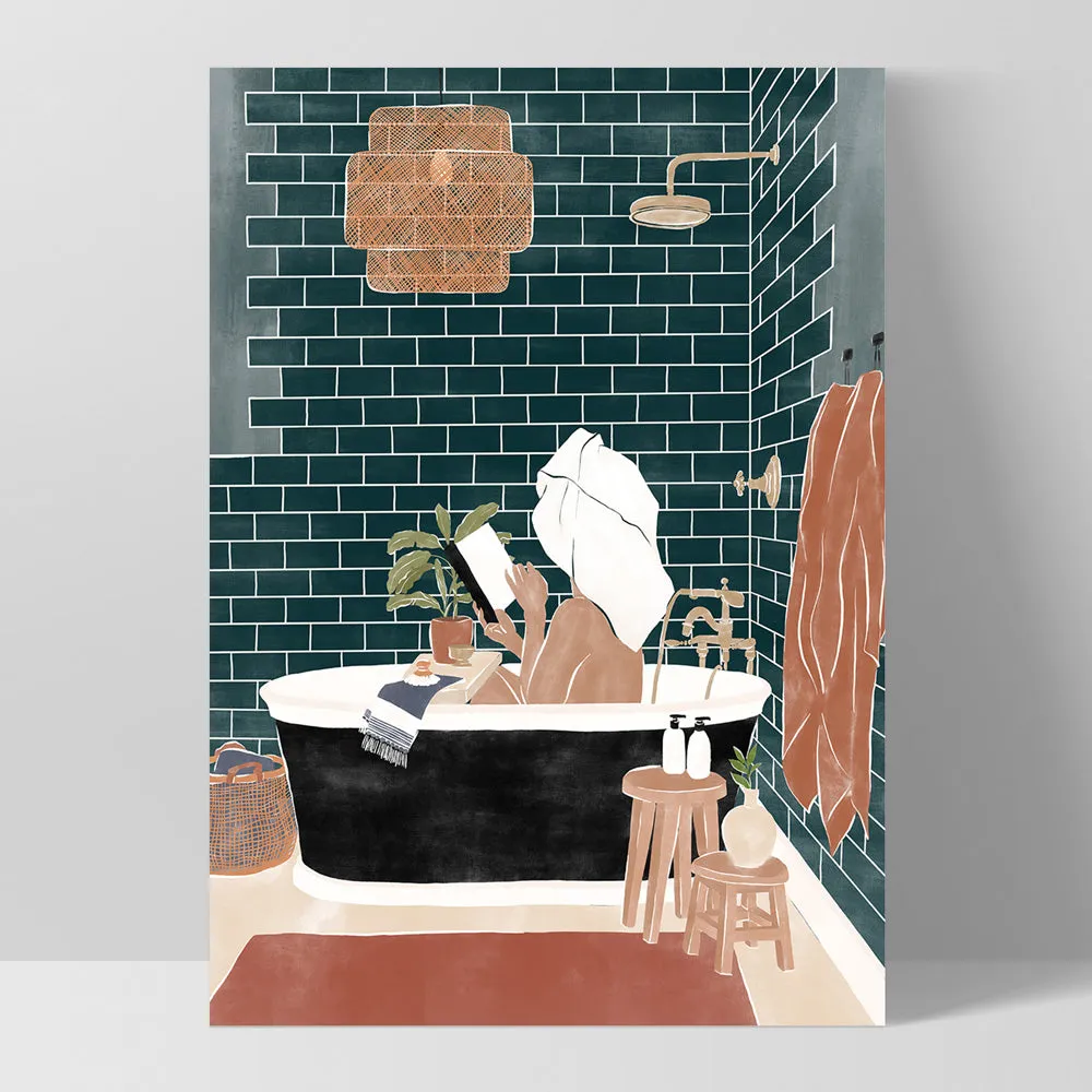 Bathroom Bliss - Art Print by Ivy Green Illustrations