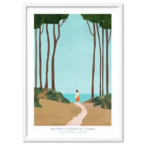 Beowa National Park Illustration - Art Print by Henry Rivers