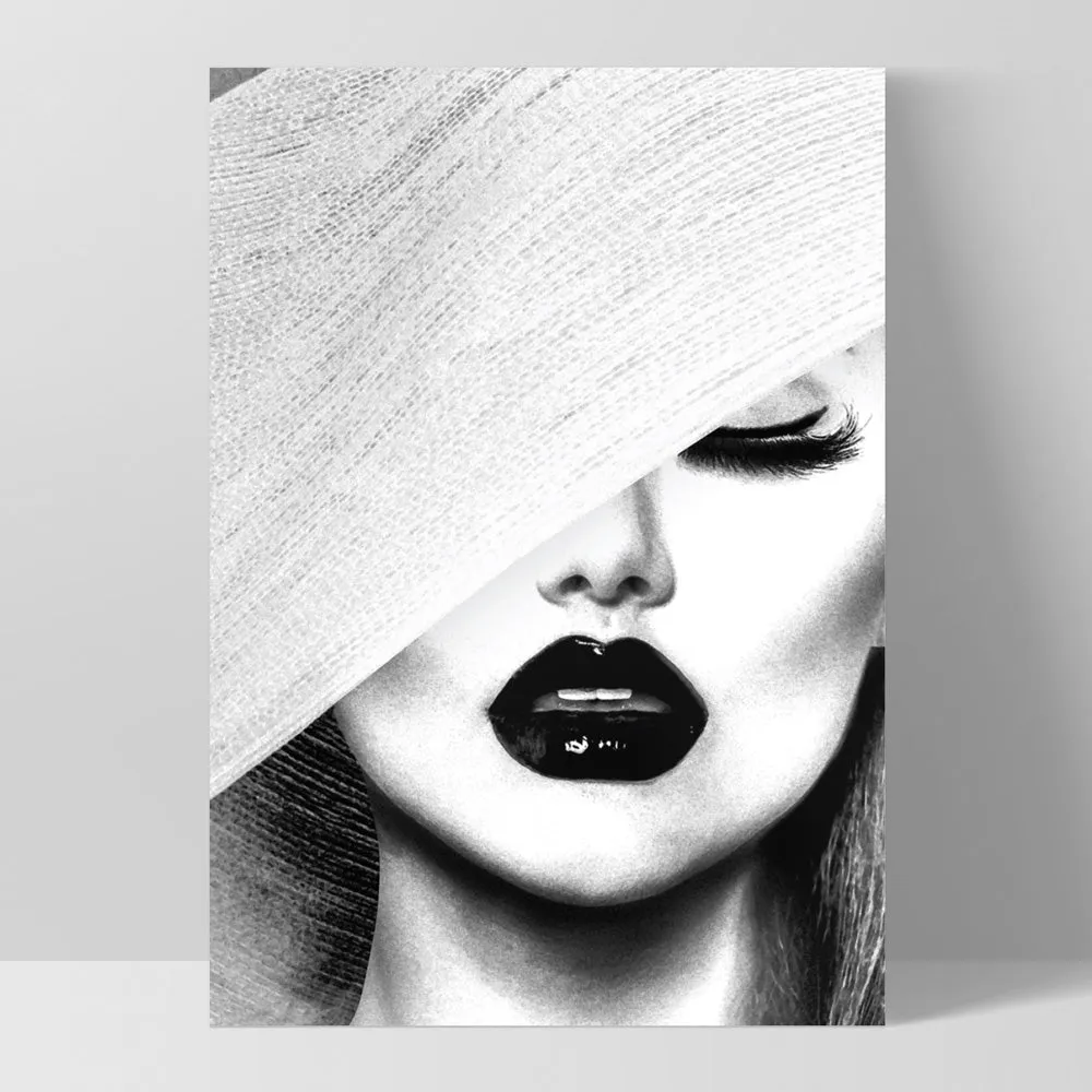 Black & White Glam Portrait - Art Print