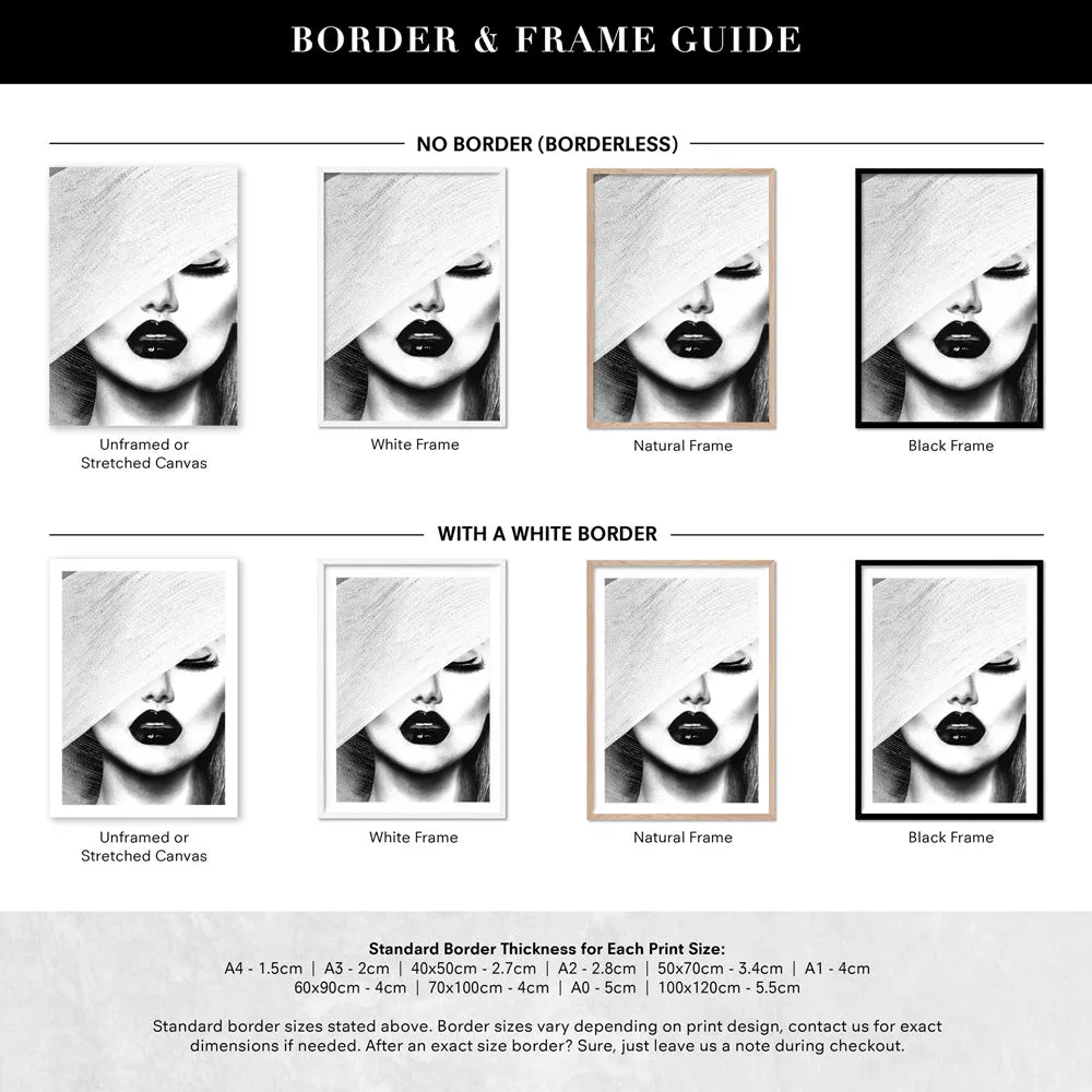 Black & White Glam Portrait - Art Print