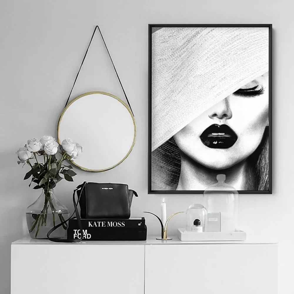Black & White Glam Portrait - Art Print