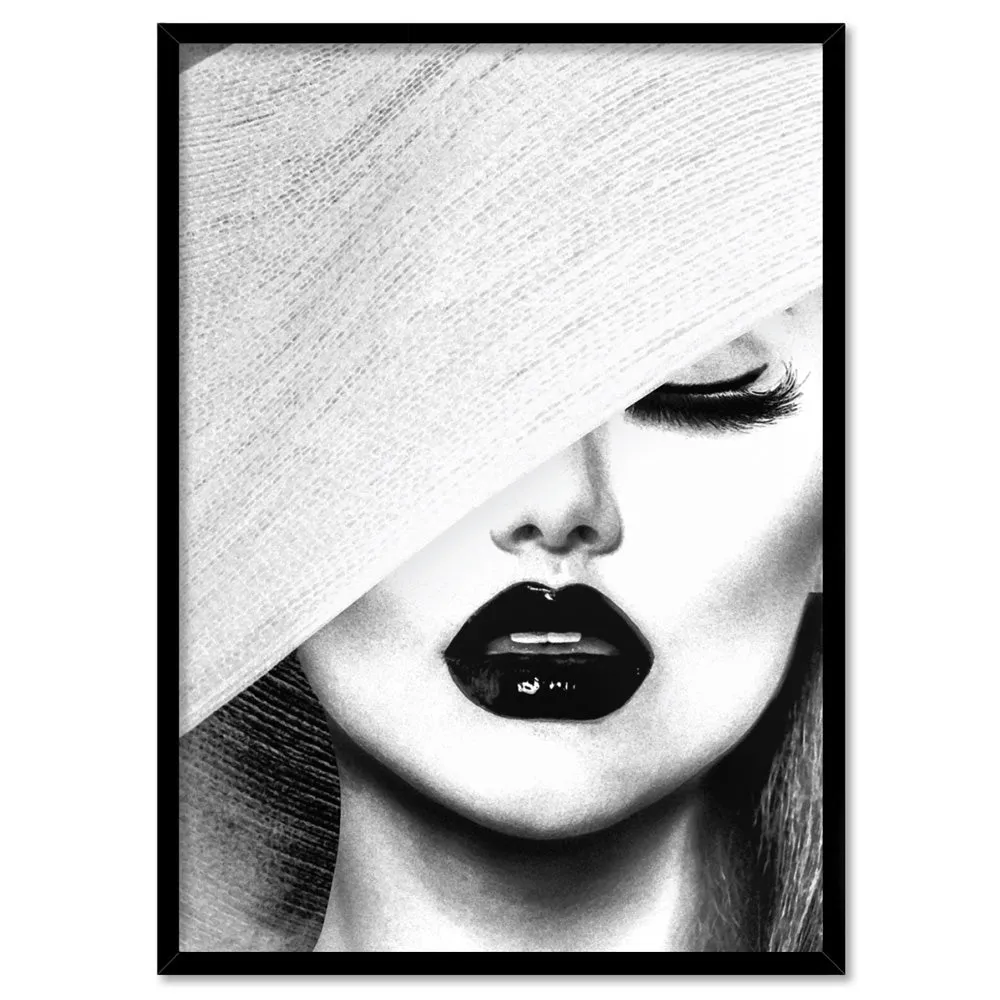 Black & White Glam Portrait - Art Print