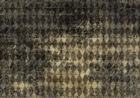 Black and Gold Harlequin A3 Rice Paper