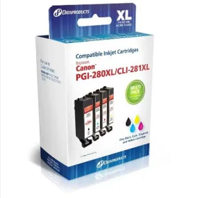 Black/Cyan/Magenta/Yellow 4-Pack XL High Yield Ink Cartridges - Compatible with