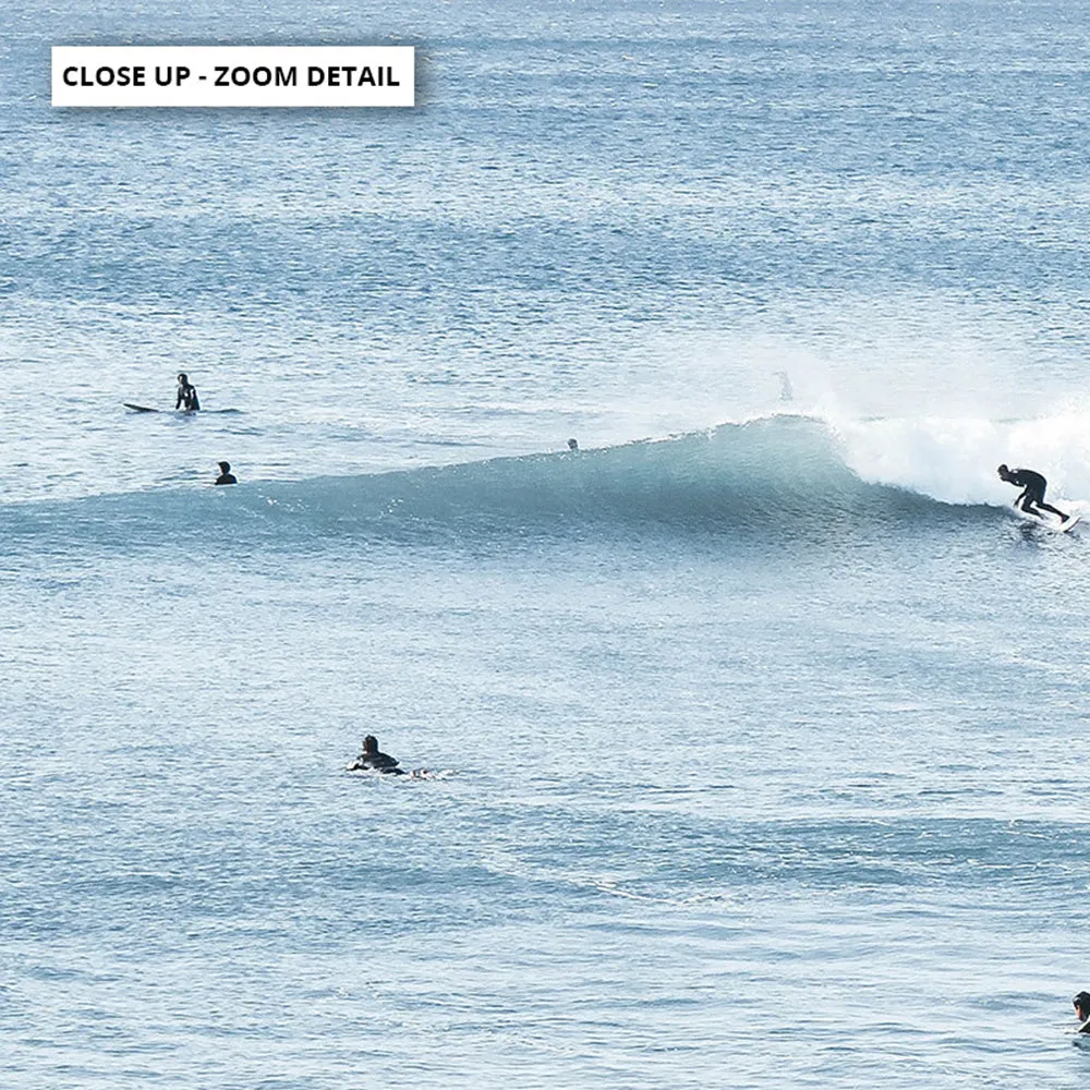 Blue Ocean Surfers - Art Print