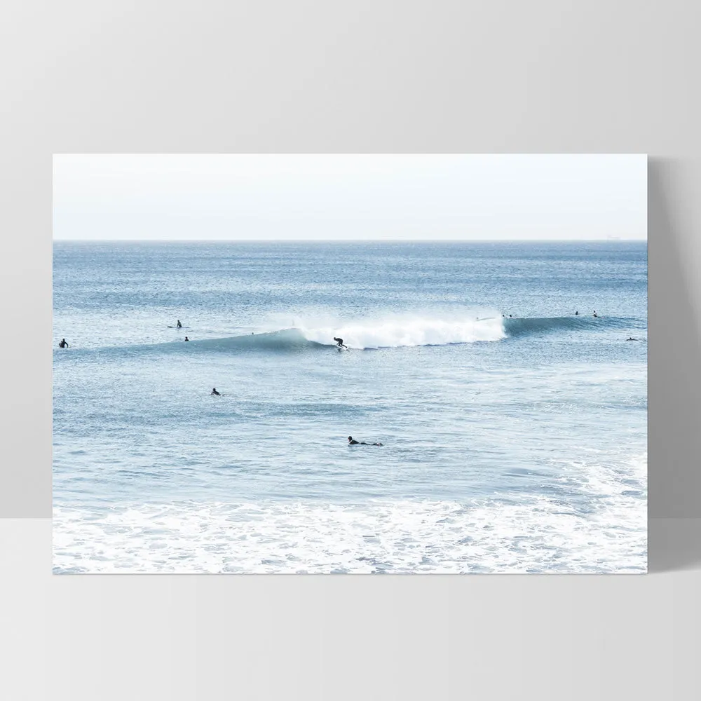 Blue Ocean Surfers - Art Print