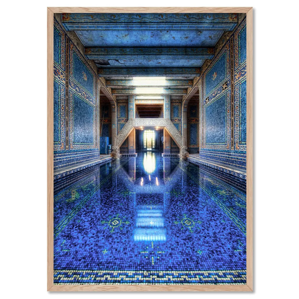 Blue Palace Pool - Art Print