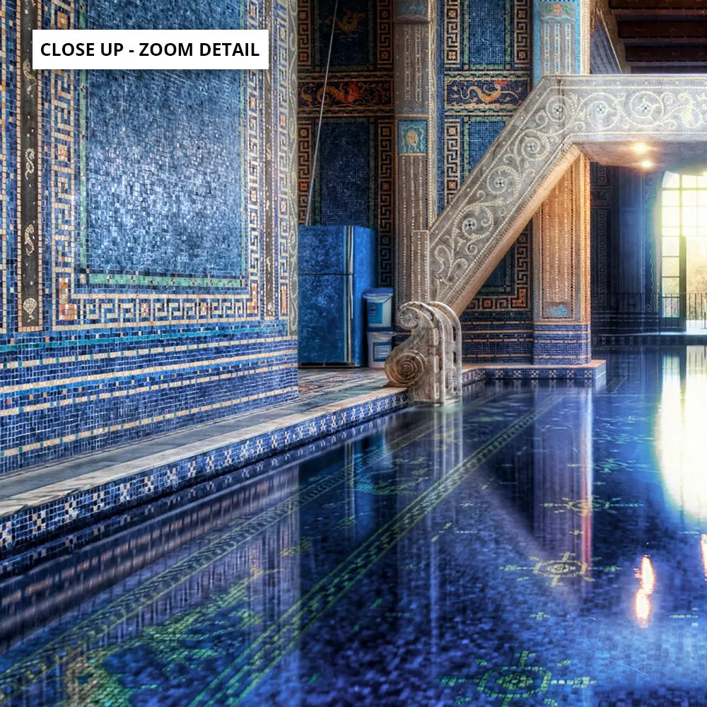 Blue Palace Pool - Art Print