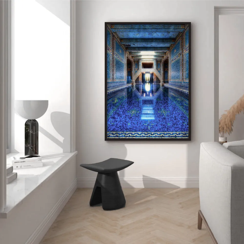 Blue Palace Pool - Art Print