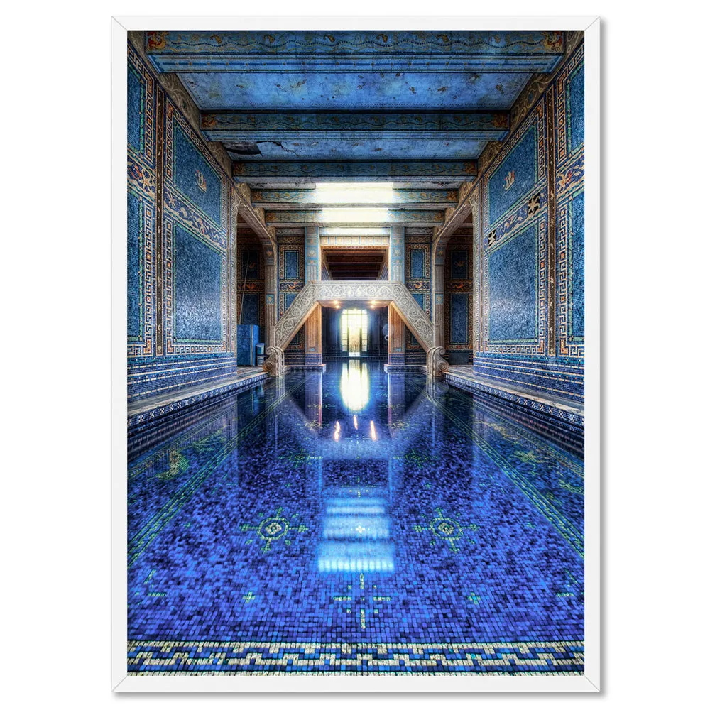 Blue Palace Pool - Art Print