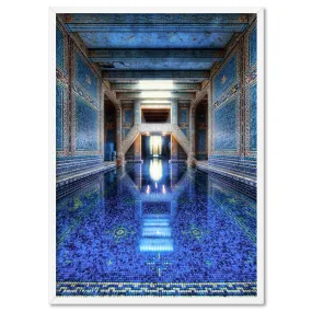 Blue Palace Pool - Art Print
