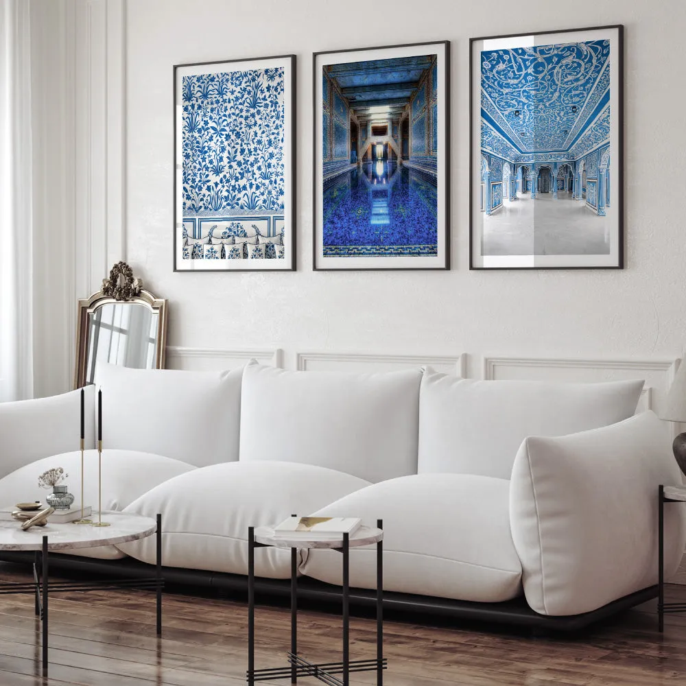 Blue Palace Pool - Art Print