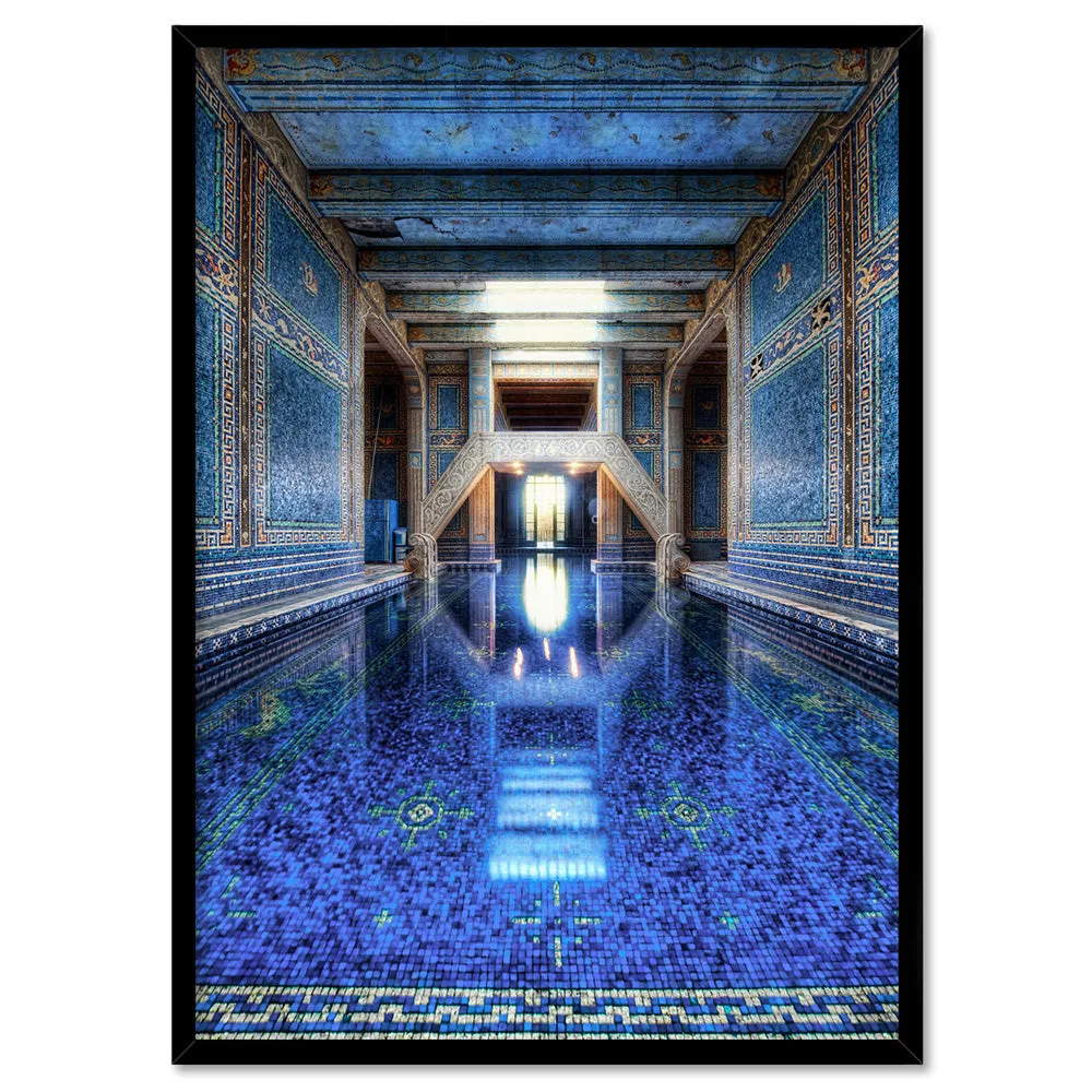 Blue Palace Pool - Art Print