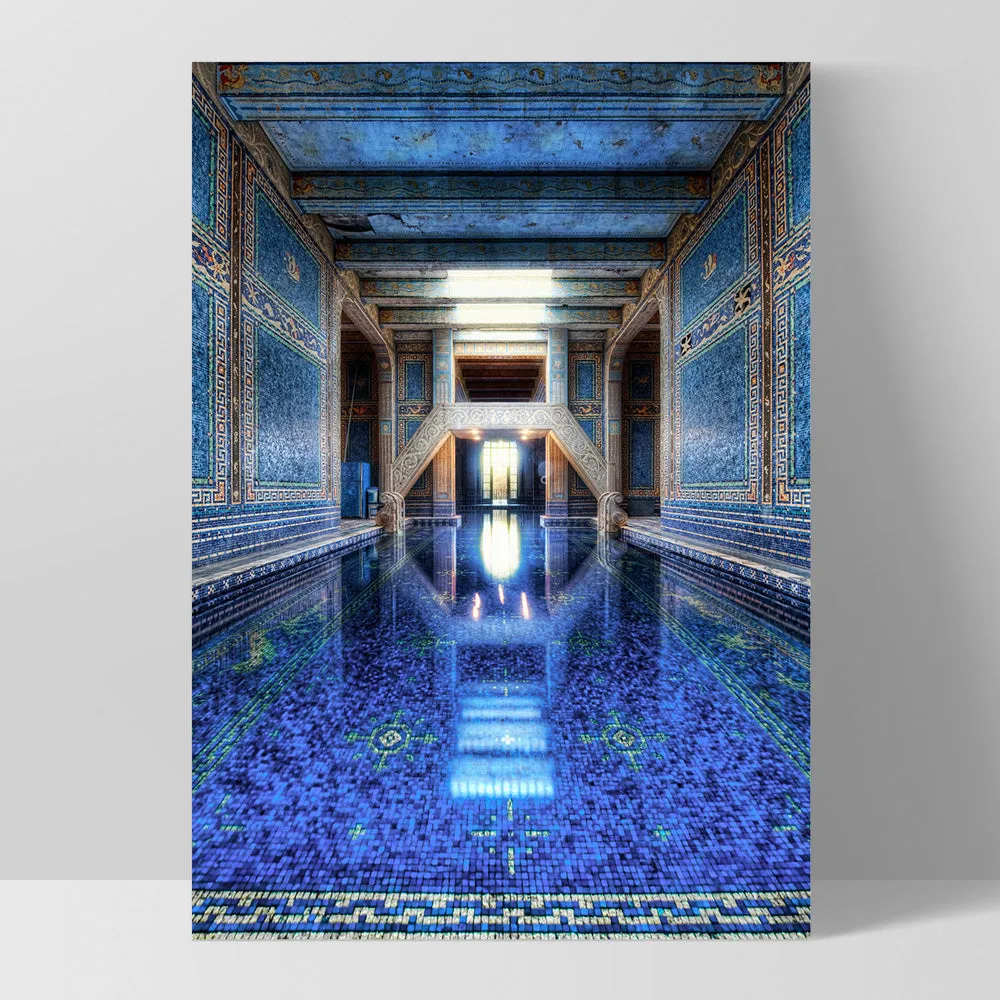 Blue Palace Pool - Art Print