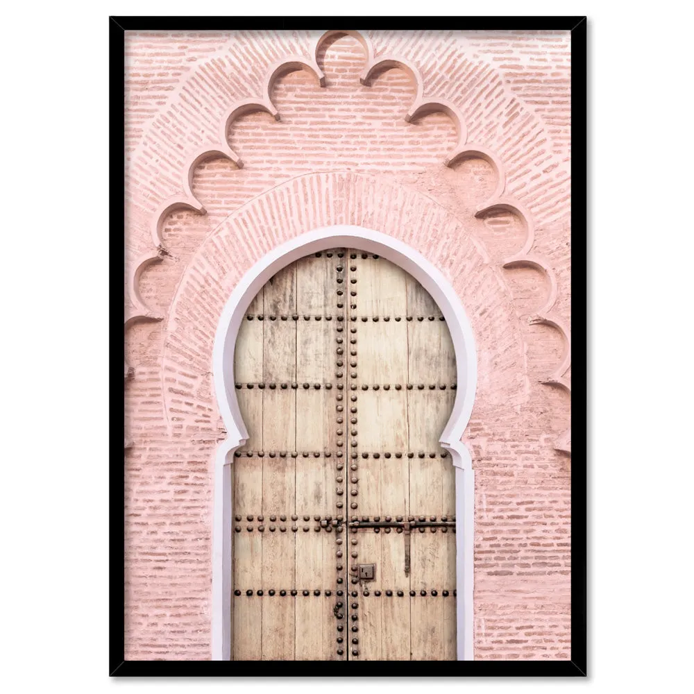 Blushing Arch Doorway Marrakech - Art Print